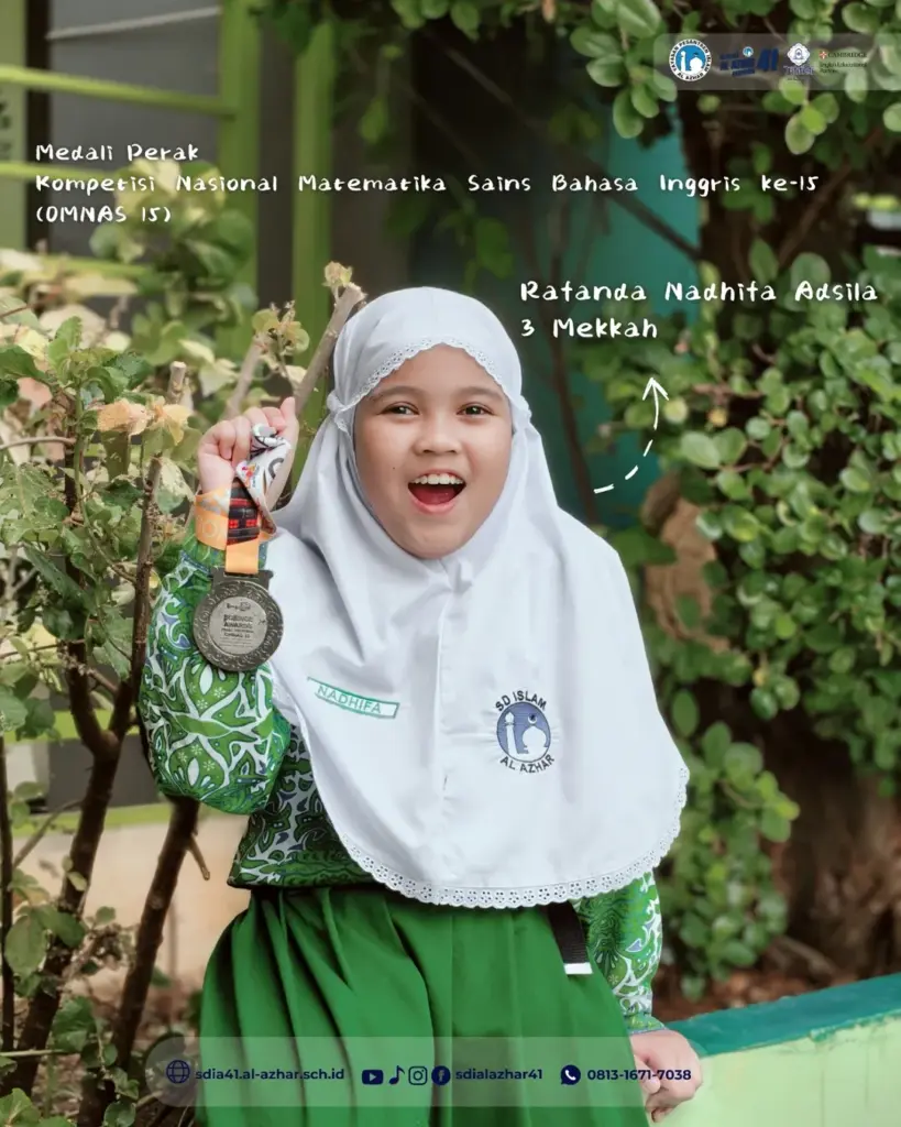 Rafanda Nadhifa Adsila - Juara 2 Kompetisi Nasional Matematika Sains Bahasa Inggris ke-15 (OMNAS 15)